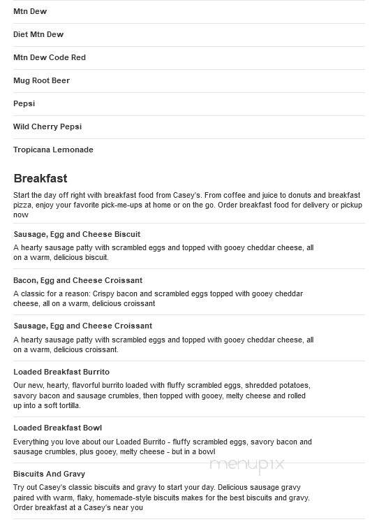 Casey's General Store - Long Prairie, MN menu_pic