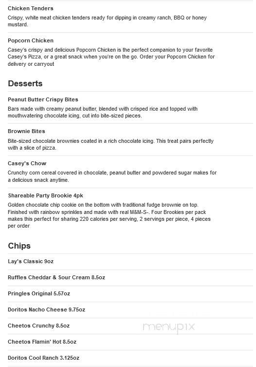 Casey's General Store - Long Prairie, MN menu_pic