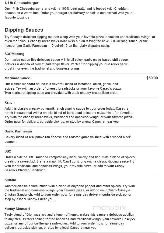 Casey's General Store - Long Prairie, MN menu_pic