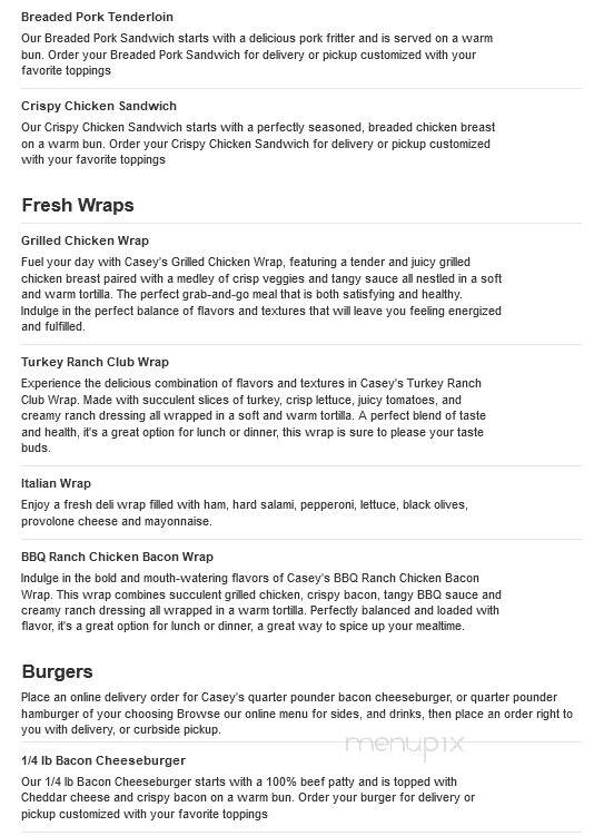 Caseys Carry Out Pizza - Mountain View, MO menu_pic