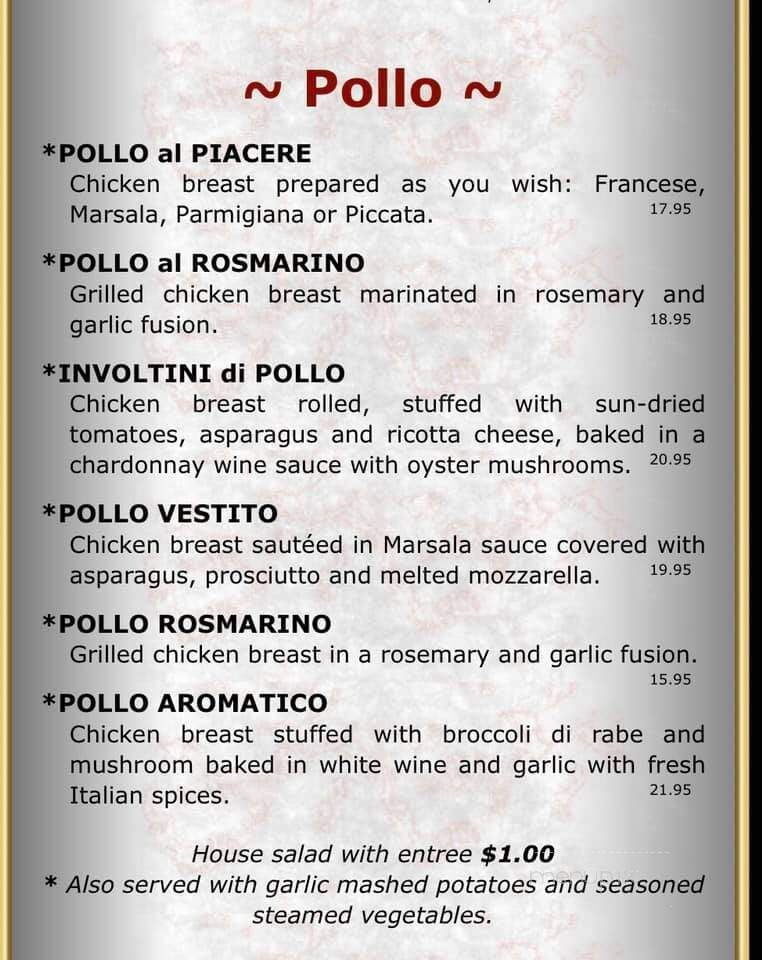 Pavinci Italian Grill - Hopatcong, NJ menu_pic