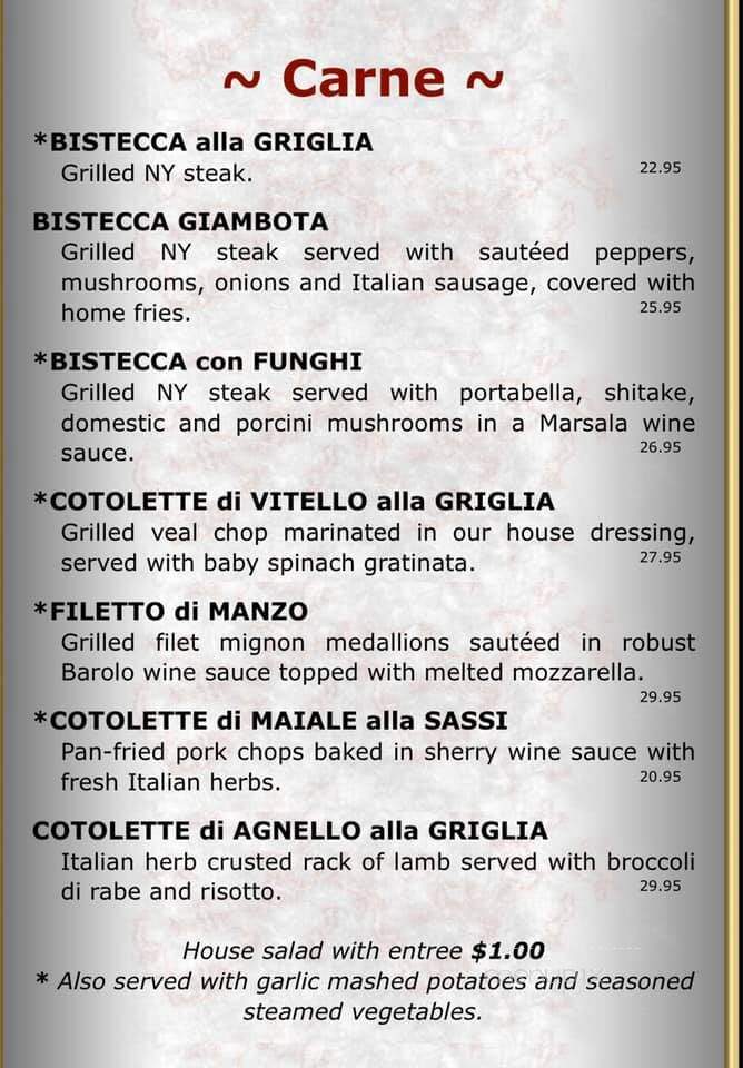 Pavinci Italian Grill - Hopatcong, NJ menu_pic