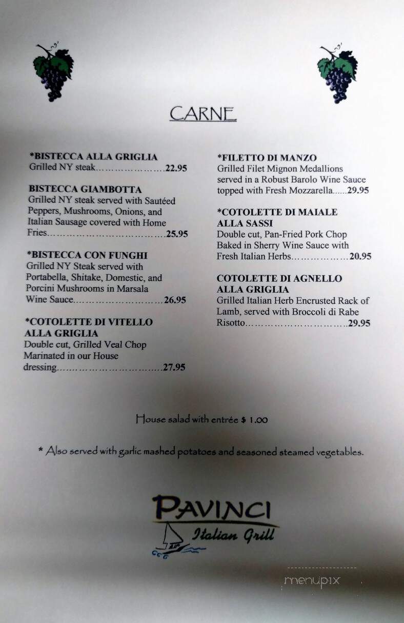 Pavinci Italian Grill - Hopatcong, NJ