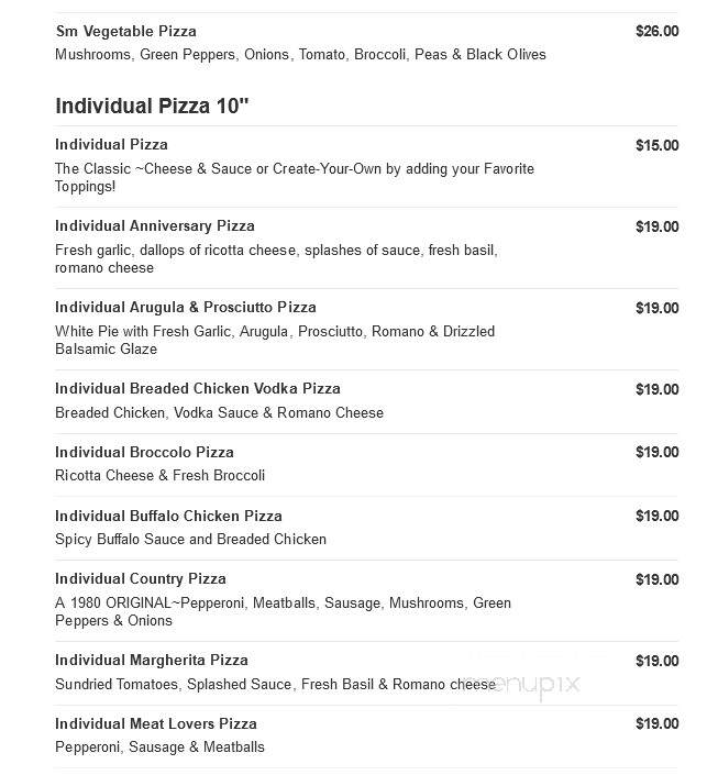 Panzone's Pizza & Pasta - Beach Haven, NJ menu_pic