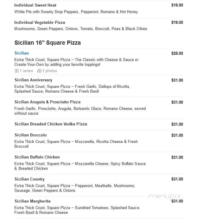 Panzone's Pizza & Pasta - Beach Haven, NJ menu_pic