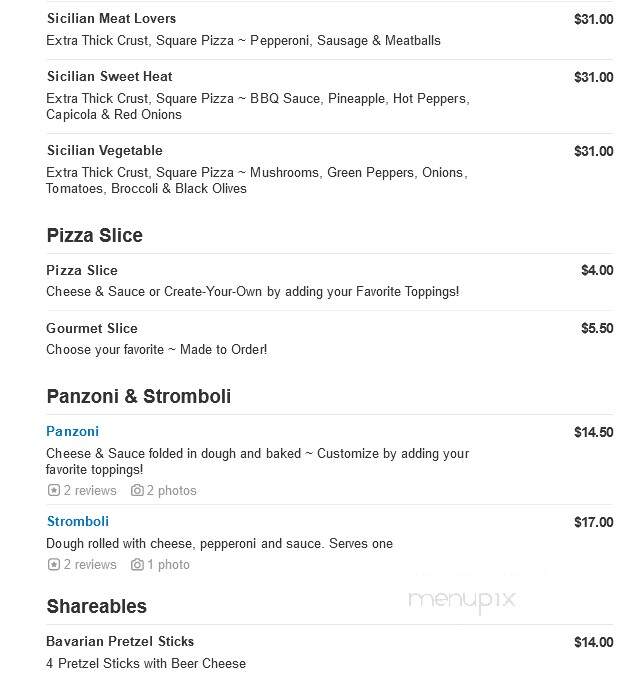 Panzone's Pizza & Pasta - Beach Haven, NJ menu_pic