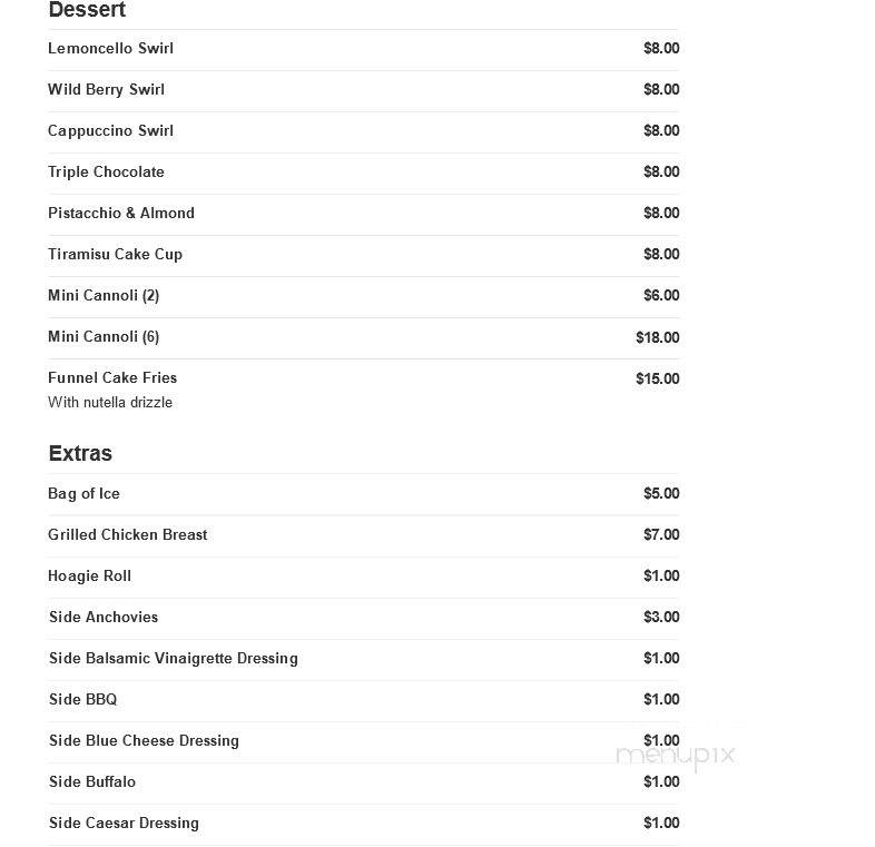 Panzone's Pizza & Pasta - Beach Haven, NJ menu_pic