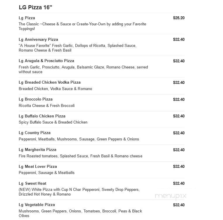 Panzone's Pizza & Pasta - Beach Haven, NJ menu_pic