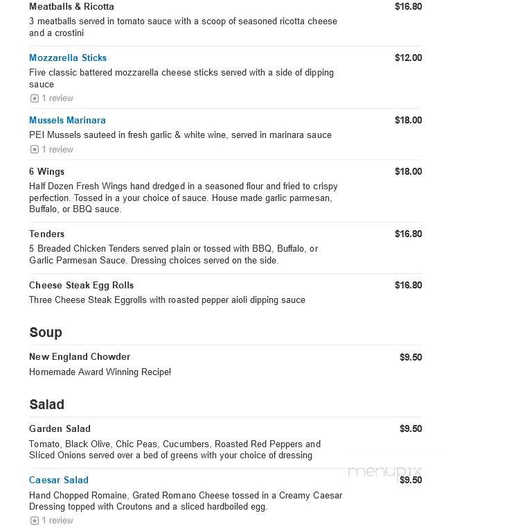 Panzone's Pizza & Pasta - Beach Haven, NJ menu_pic