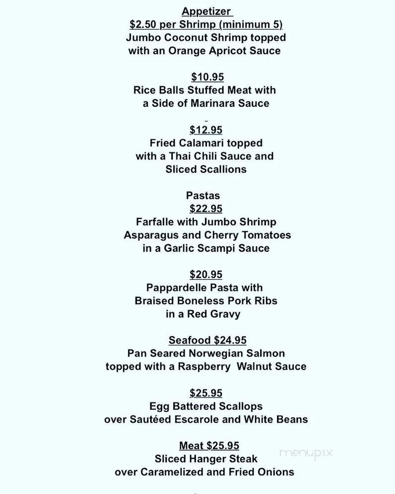 Volare's Restaurant - Rutherford, NJ menu_pic