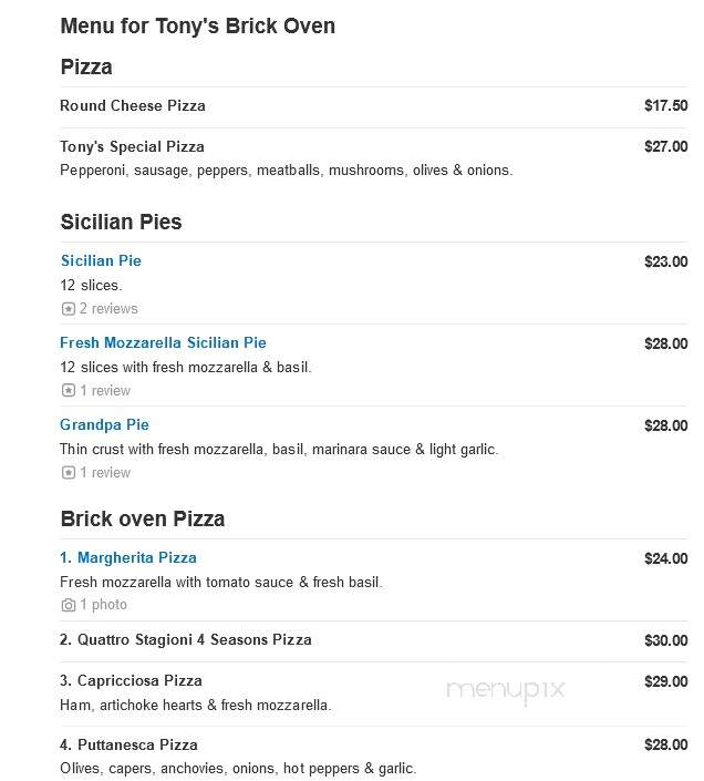 Tony's Brick Oven - Staten Island, NY