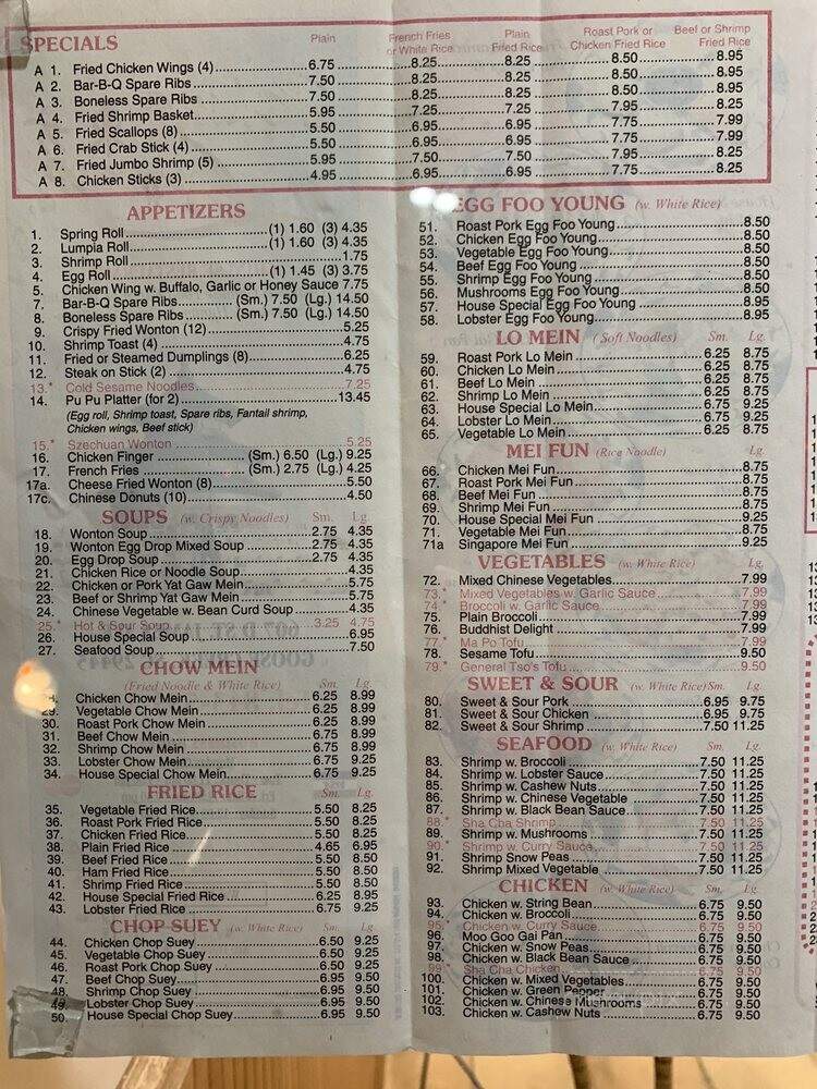Peking Gourmet - Goose Creek, SC menu_pic