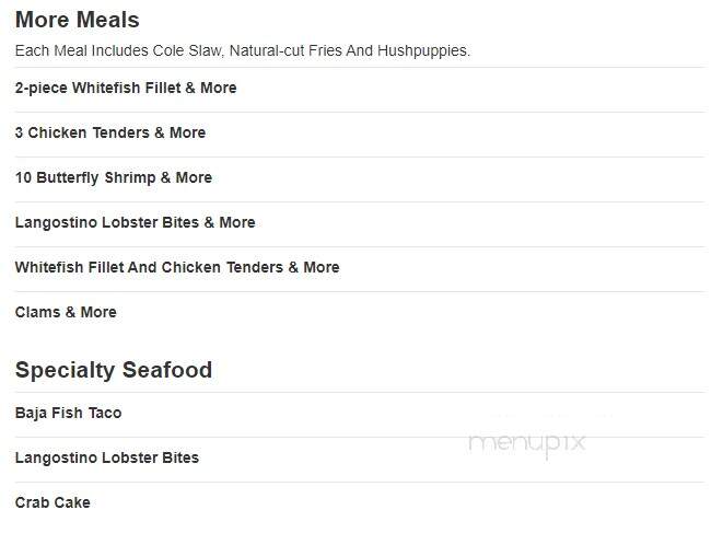 Long John Silver's - Kimball, TN menu_pic