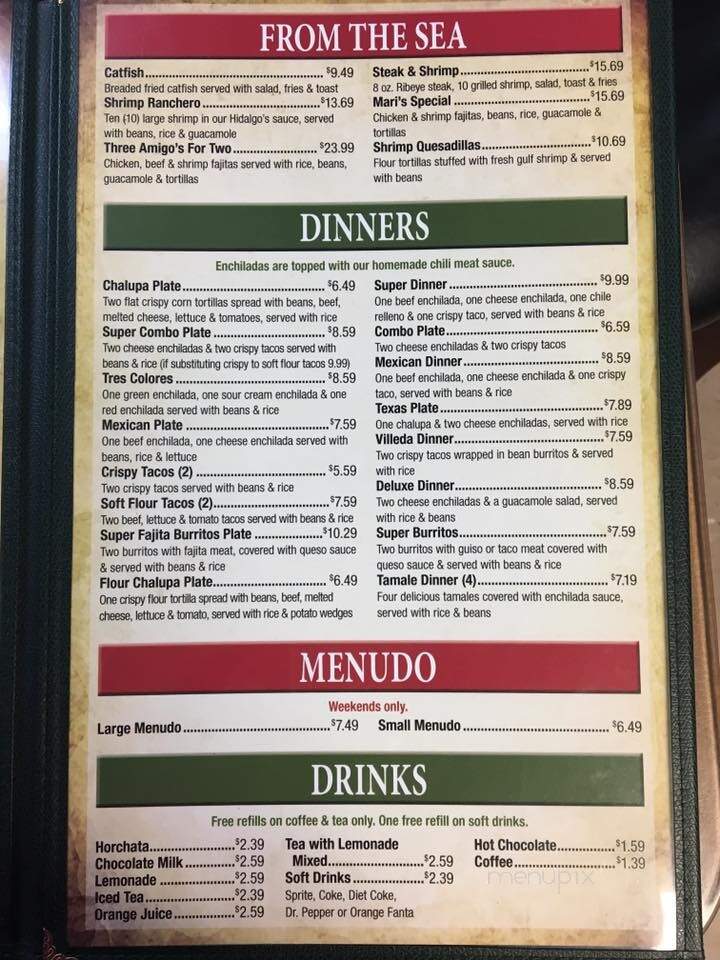 Hidalgo's Burritos - Coleman, TX menu_pic