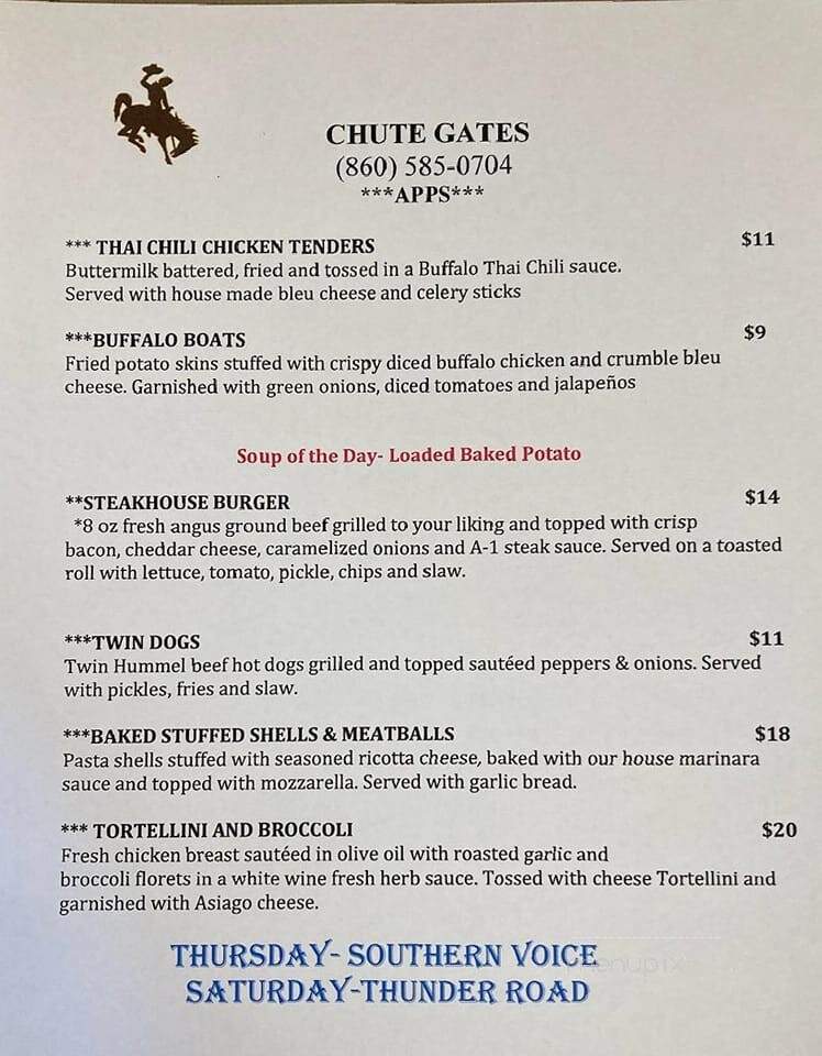 Chute Gates - Terryville, CT menu_pic