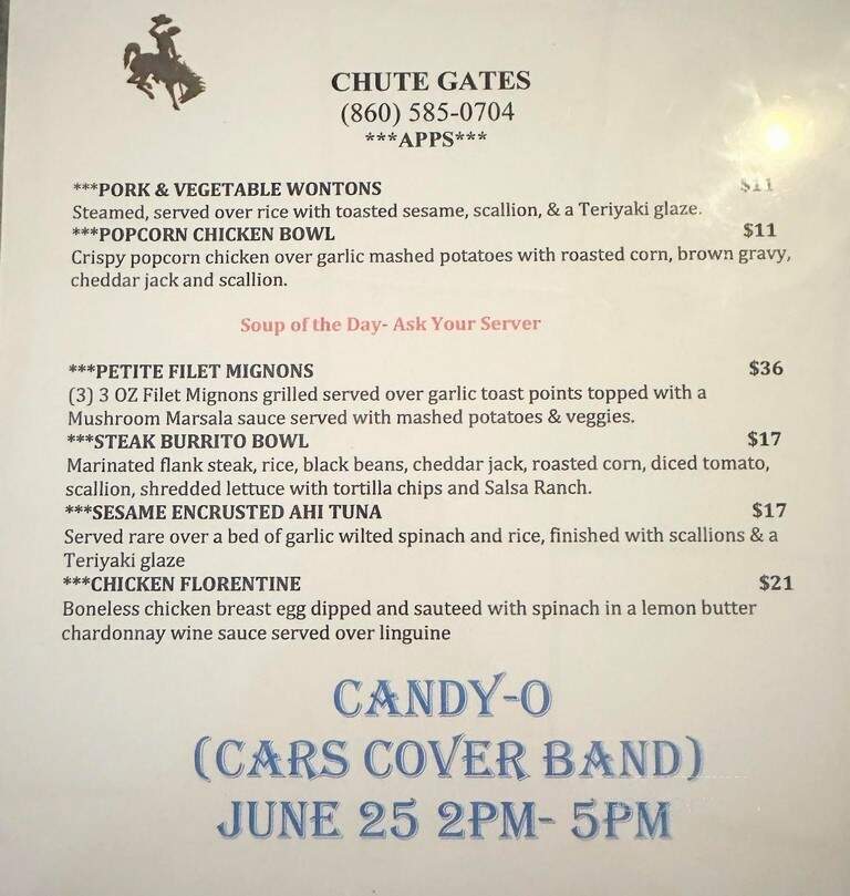 Chute Gates - Terryville, CT menu_pic