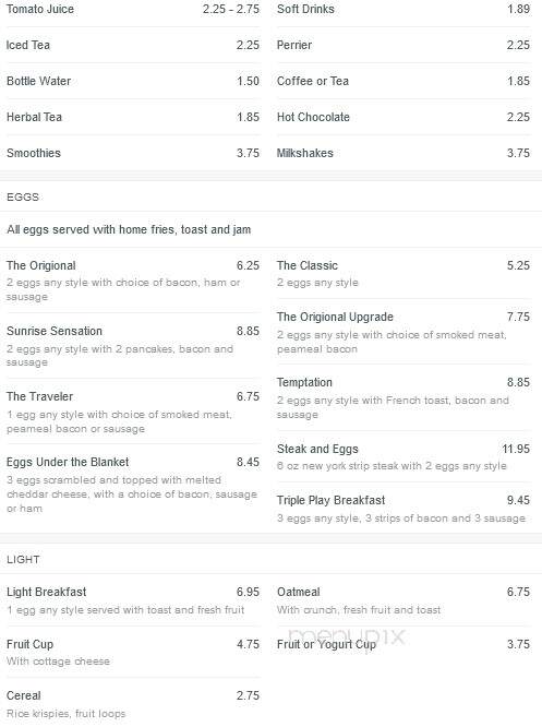 Eggsactly - Burlington, ON menu_pic