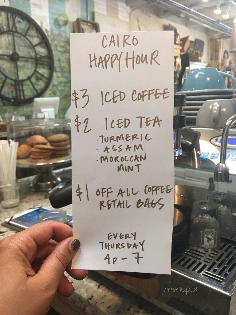 Cairo Coffee - Detroit, MI menu_pic