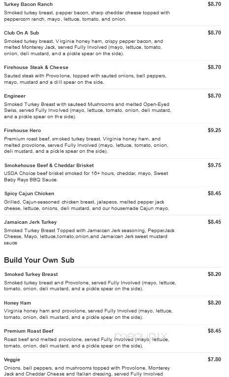 Firehouse Subs - Loveland, CO menu_pic
