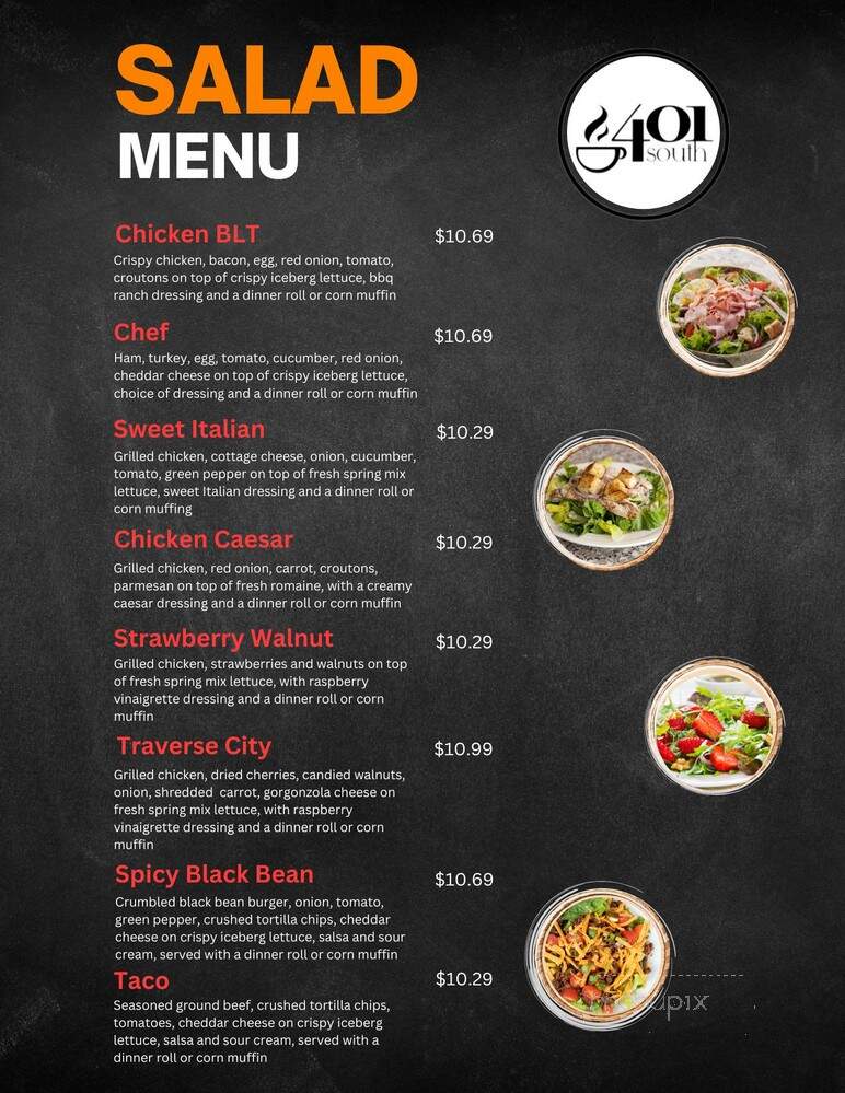 South 401 Restaurant And Dessert Shop - Corunna, MI menu_pic