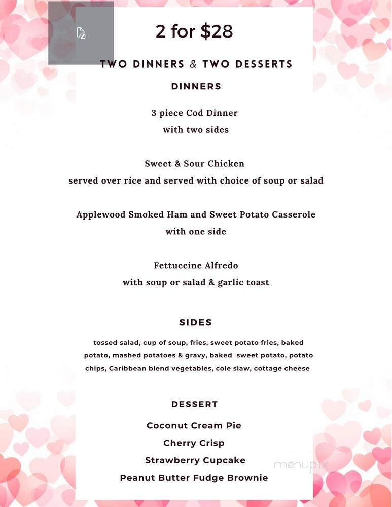 South 401 Restaurant And Dessert Shop - Corunna, MI menu_pic