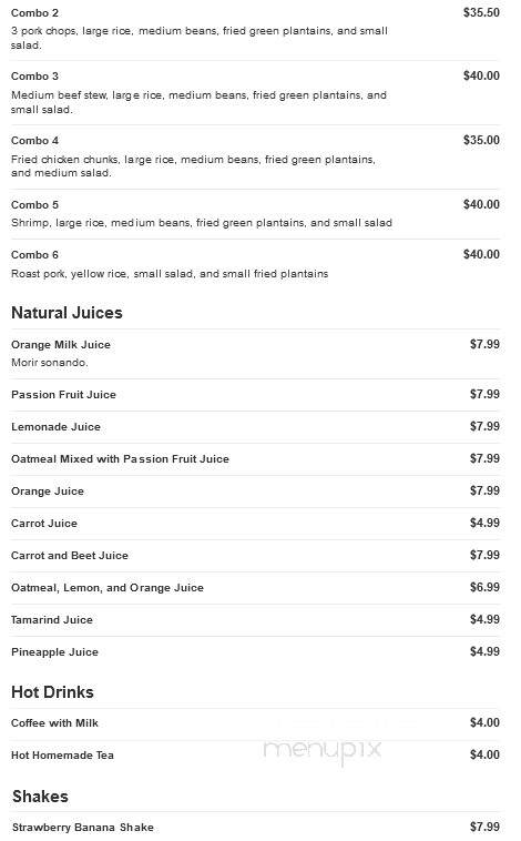 Toque De Sazon - Wilkes Barre, PA menu_pic