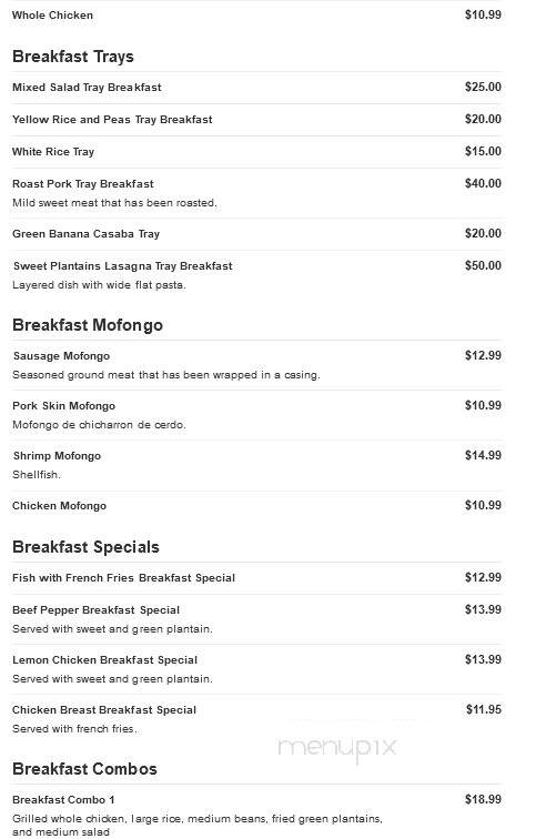 Toque De Sazon - Wilkes Barre, PA menu_pic