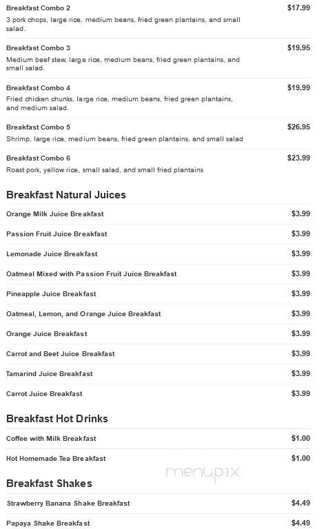 Toque De Sazon - Wilkes Barre, PA menu_pic