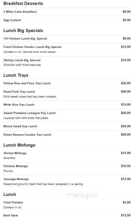 Toque De Sazon - Wilkes Barre, PA menu_pic