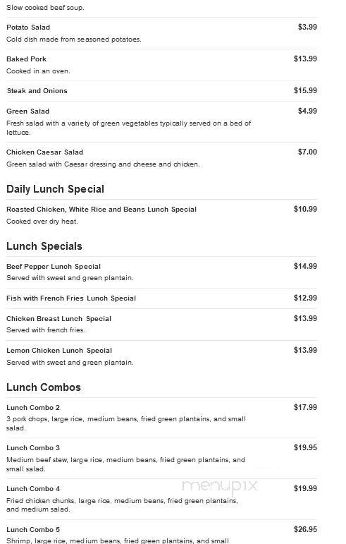 Toque De Sazon - Wilkes Barre, PA menu_pic
