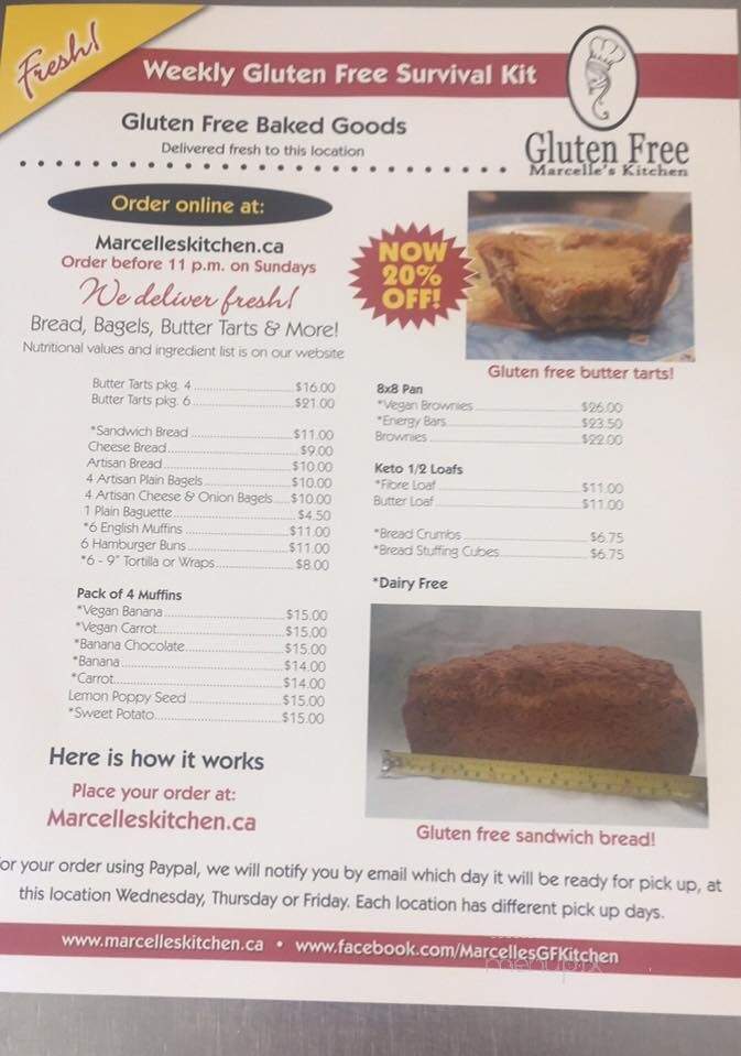 Marcelle's Kitchen - Port Perry, ON menu_pic