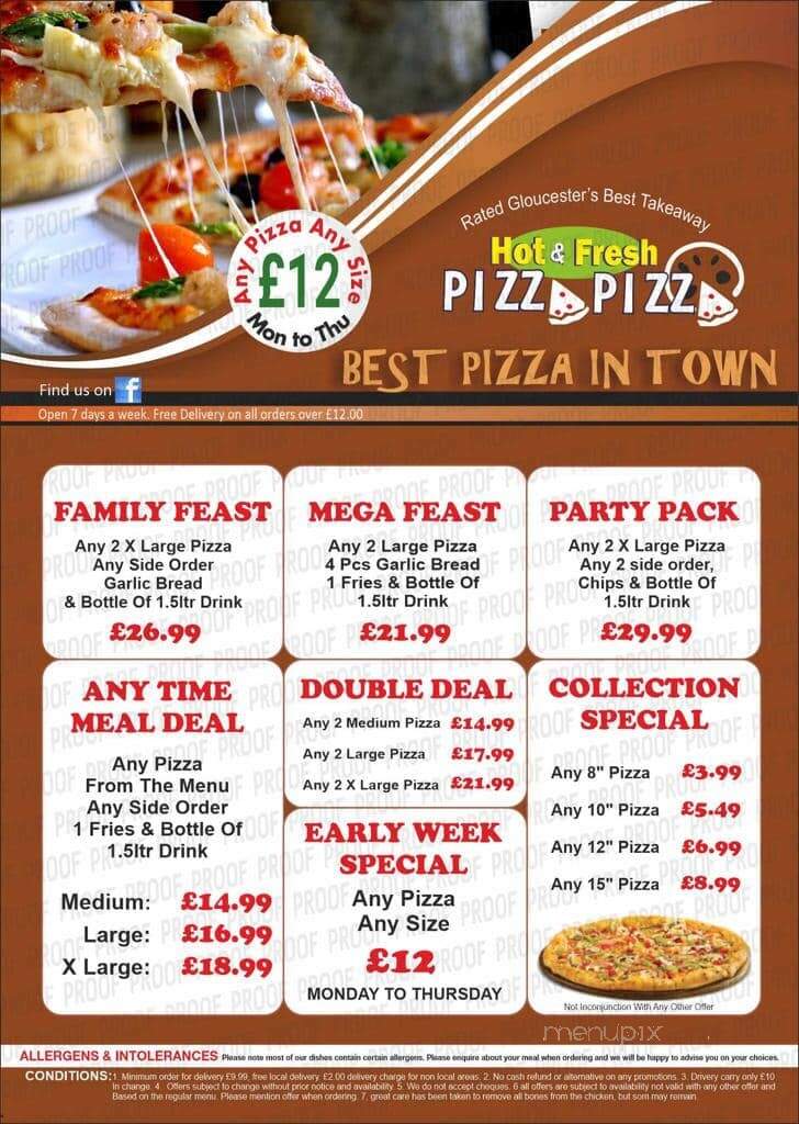 Pizza Pizza - Gloucester, ON menu_pic