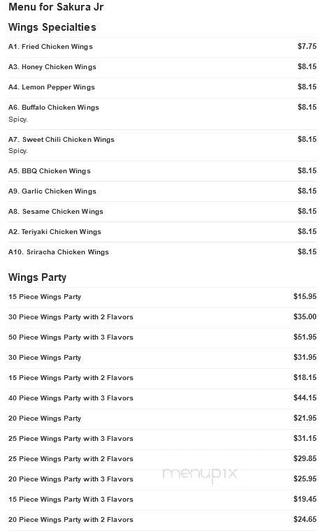 Sakura Jr - Raeford, NC menu_pic