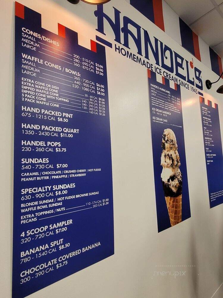 Handel's Homemade Ice Cream - Los Angeles, CA menu_pic