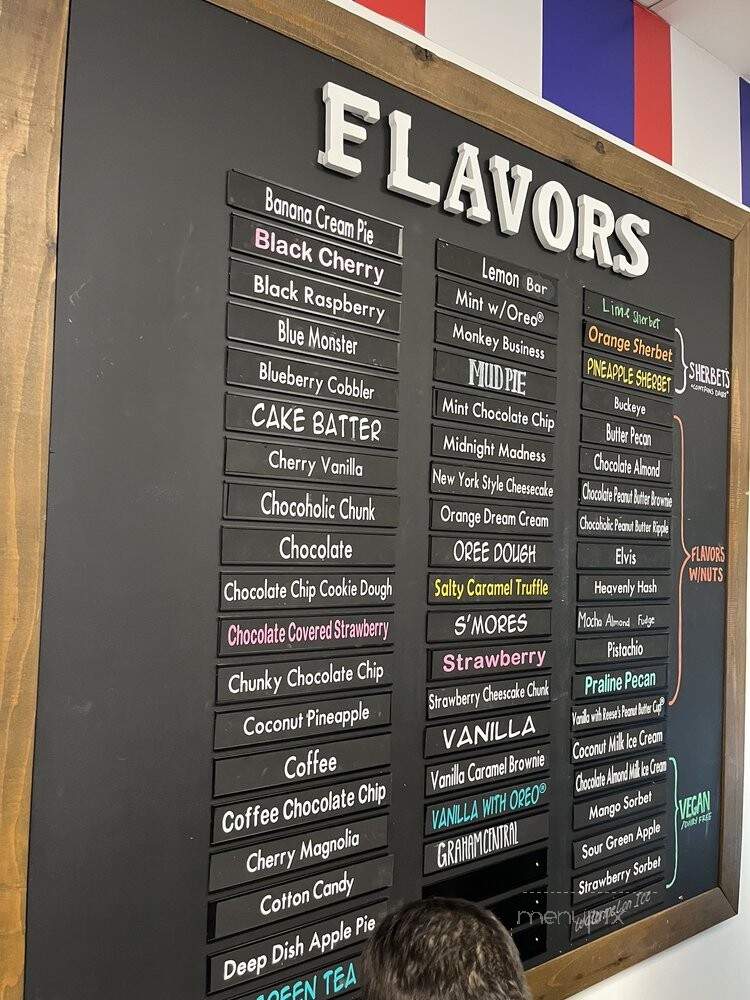 Handel's Homemade Ice Cream - Los Angeles, CA menu_pic