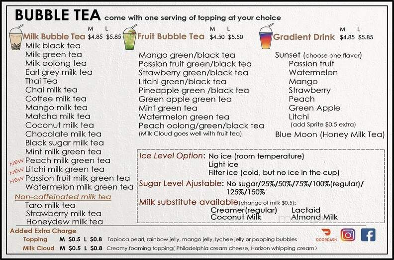 Teamension - Auburn Hills, MI menu_pic