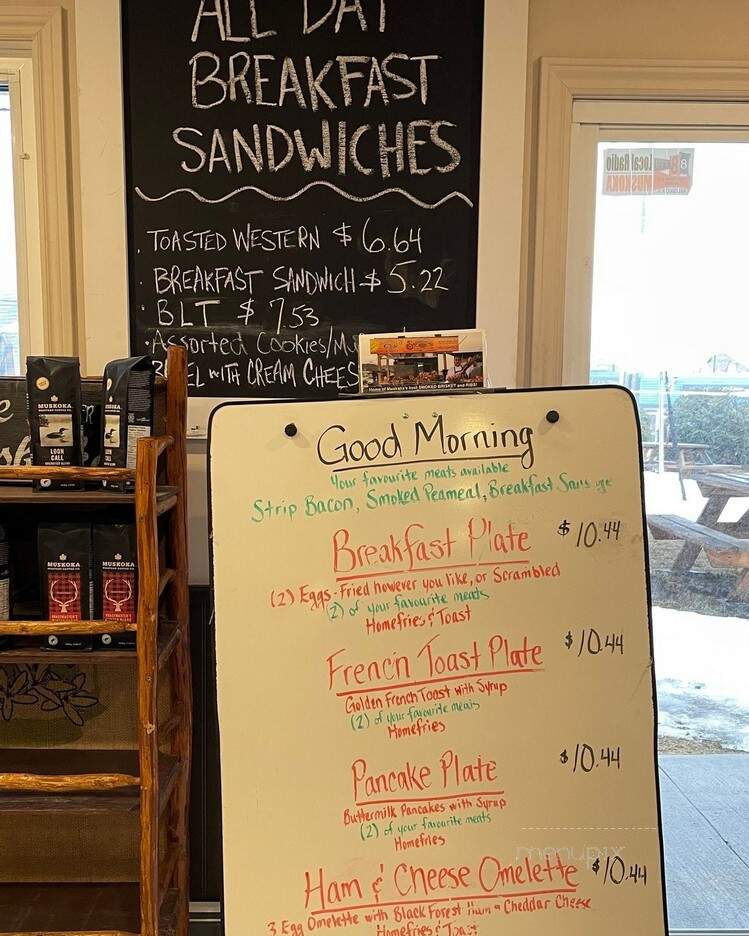 Algonquin Cafe and Deli - Huntsville, ON menu_pic