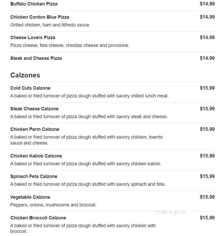 Peabody House Of Pizza - Peabody, MA menu_pic