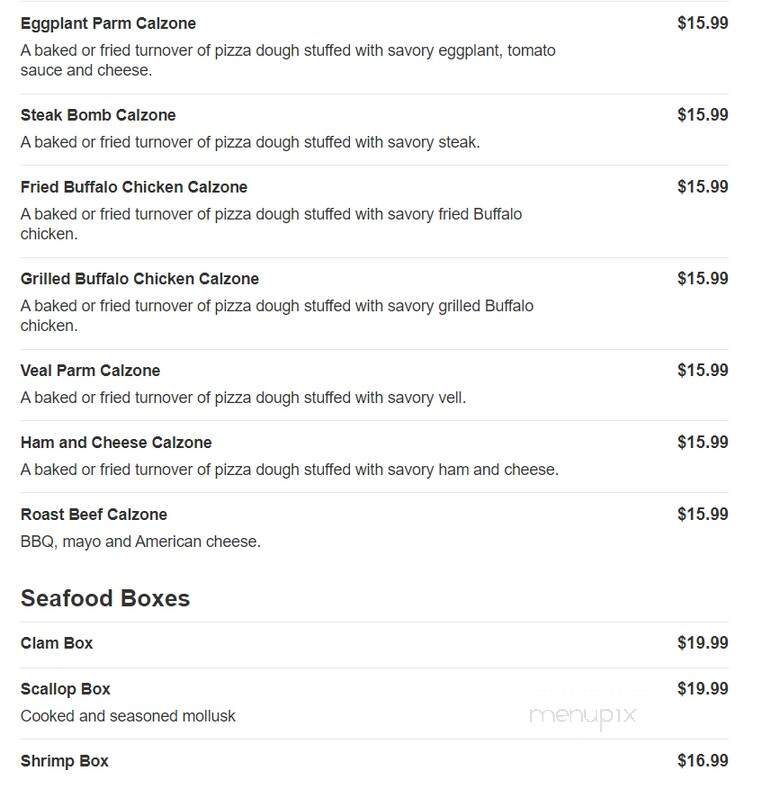 Peabody House Of Pizza - Peabody, MA menu_pic