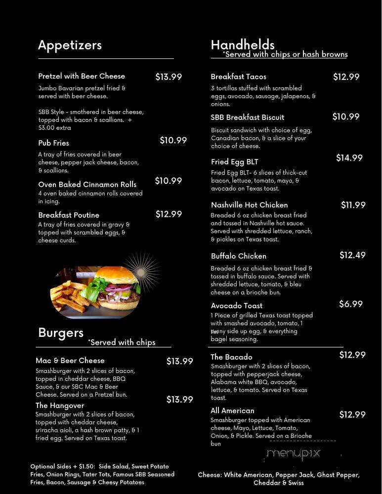 Stein Brewing Company - Newark, OH menu_pic