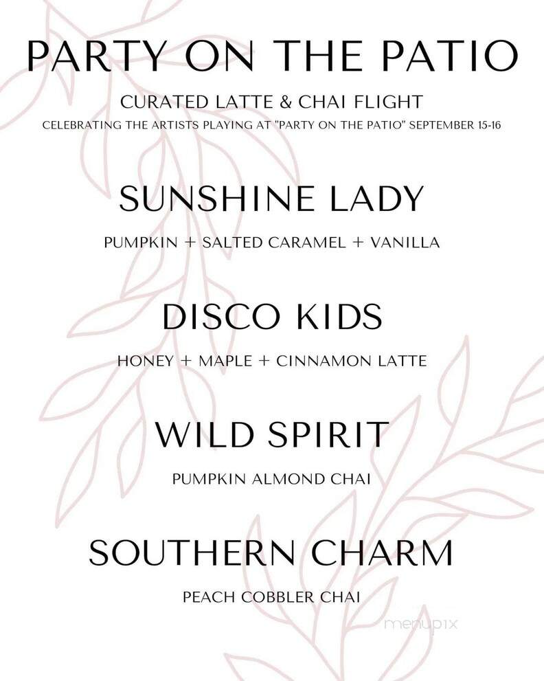Coffee House Cafe and Goods - Davenport, IA menu_pic