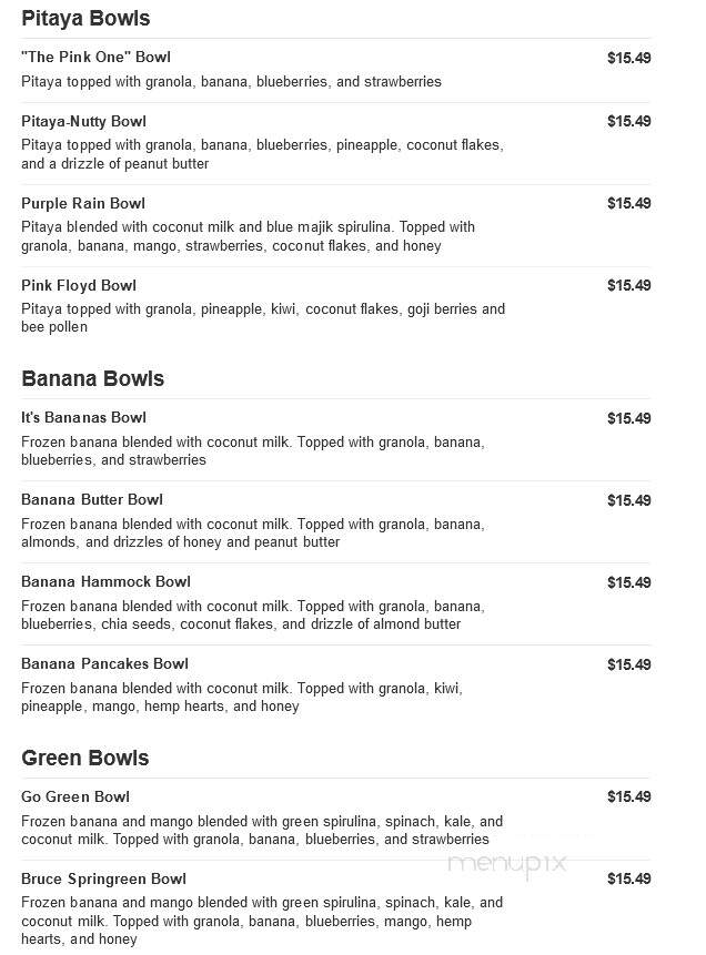 Goodness Bowls - Villanova, PA menu_pic