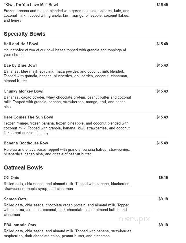 Goodness Bowls - Villanova, PA menu_pic