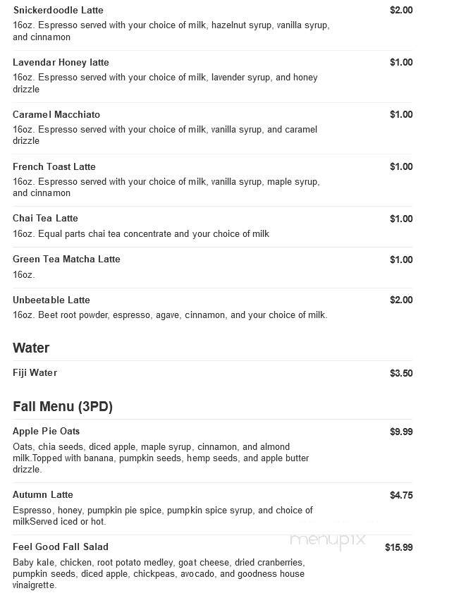 Goodness Bowls - Villanova, PA menu_pic