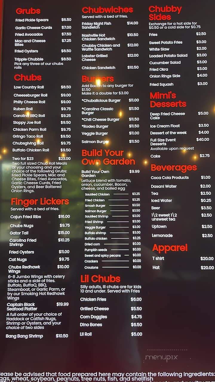 Chubs Grub Hub - Monroe, NC