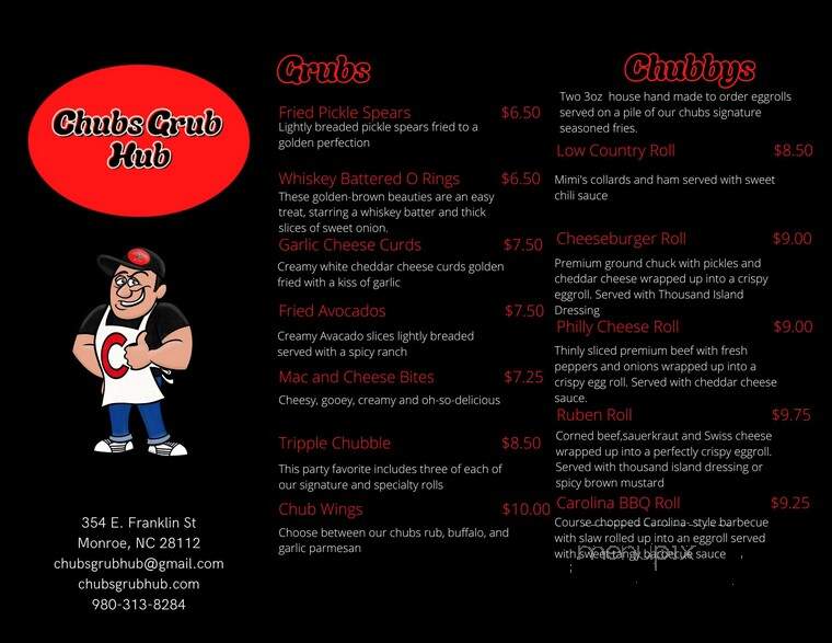 Chubs Grub Hub - Monroe, NC