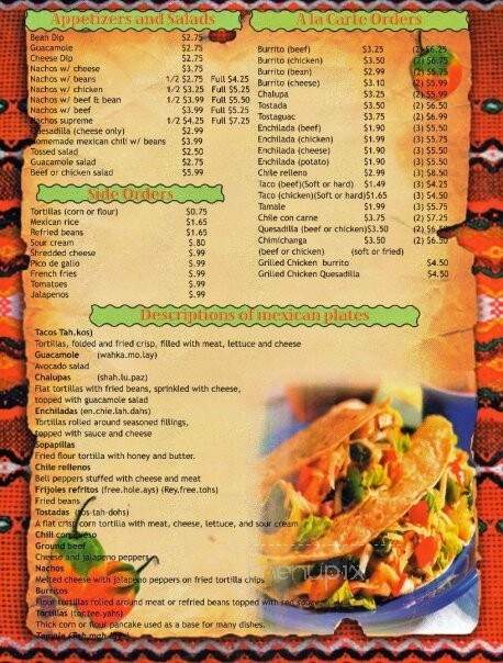 Mi Pueblito Bar & Grill - Versailles, KY menu_pic