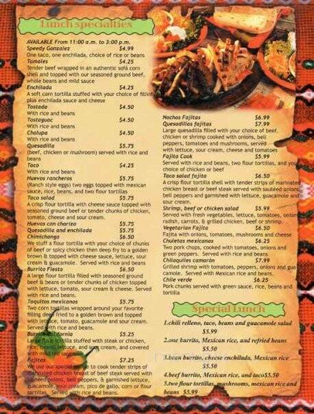 Mi Pueblito Bar & Grill - Versailles, KY menu_pic