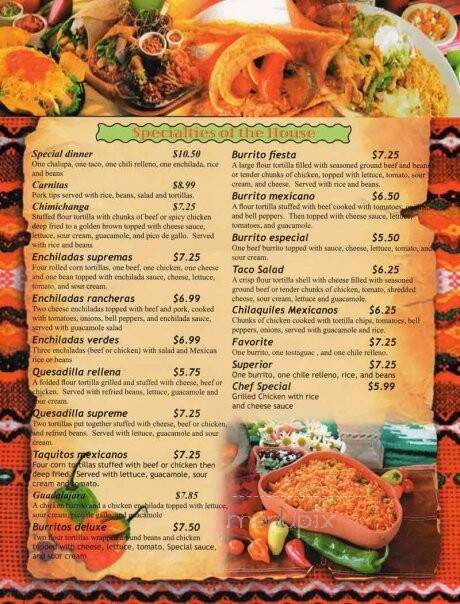 Mi Pueblito Bar & Grill - Versailles, KY menu_pic