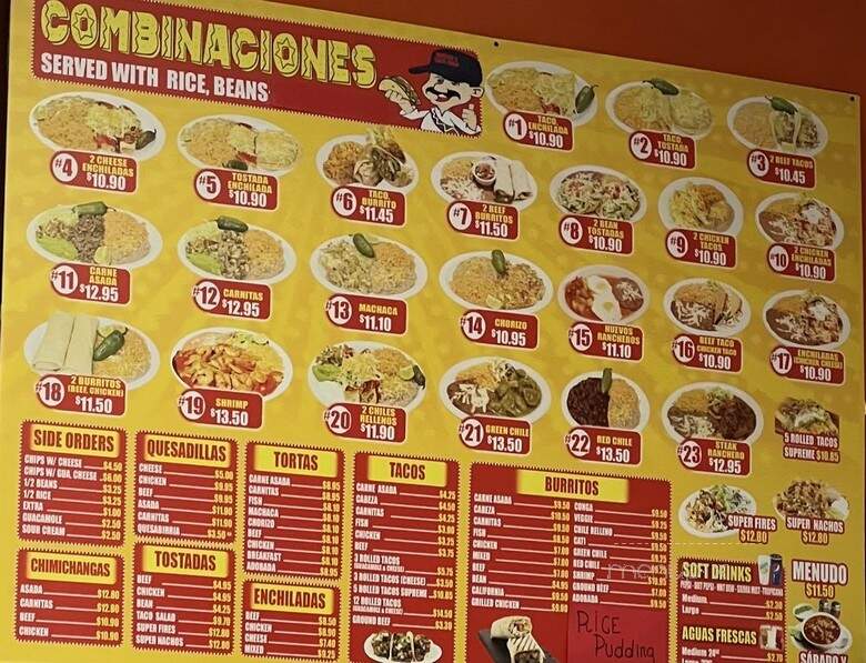 Adolfo's Taco Shop - Las Vegas, NV menu_pic